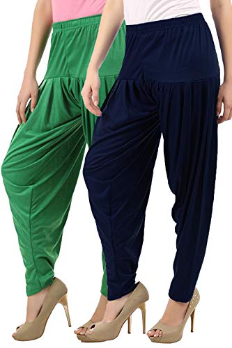 Image of Buy That Trendz Patiala Pants for Women Combo Regular Fit Cotton Patiala Salwar