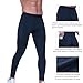 Blaward Mens Compression Base Layer Pants with Side Pockets Workout Legging Running Tights Skiing Bottoms Athletic Underwear