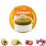 Winb Avocado Saver & Onion Storage Reusable Fruit and Veggie Savers - Ideal for Avocados, Tomatoes, Apples, Garlic, Onions, and More (Lemon saver)