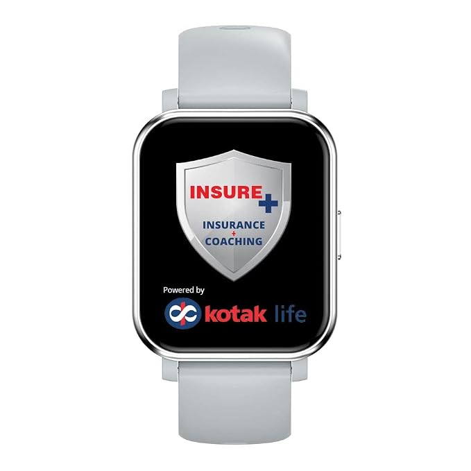 GOQii Insure+ 5 lakhs Health Insurance with Smart Vital Stream (Grey) and 3 Months Personal Coaching