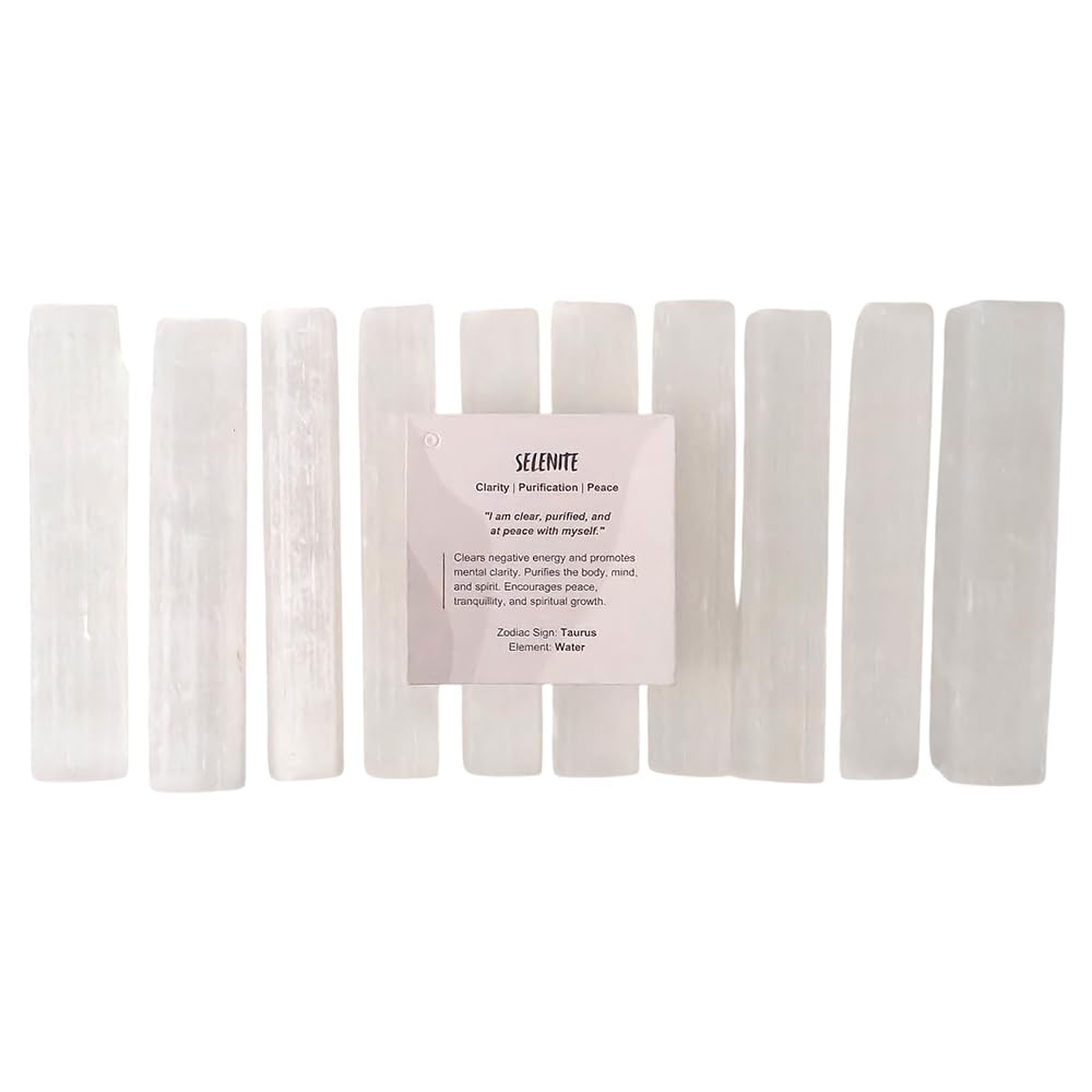 Selenite Wand,Stick, 10cm, Pack of 10