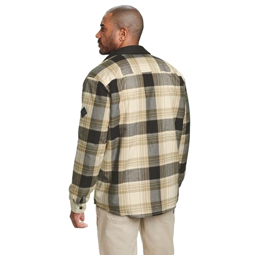 Eddie Bauer Men's Faux Shearling Lined Shirt Jacket2