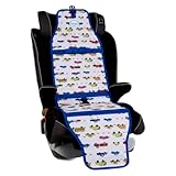 Cool Carats Car Seat Cooling Pad for Babies, Toddlers, and Kids - Comfortable and Durable Cooling Pad for Hot Summer Days - One Size Fits All, Car White