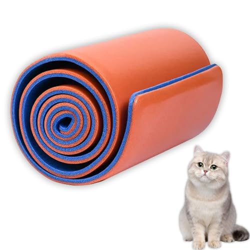 Image of Pet Fixation Splint, Pet Splint for Dogs /Cats, Polymer Foam Waterproof Hard Wearing Arbitrary Cutting Pet Leg Brace for Temporary Immobilisation of Fractures(Orange, M)