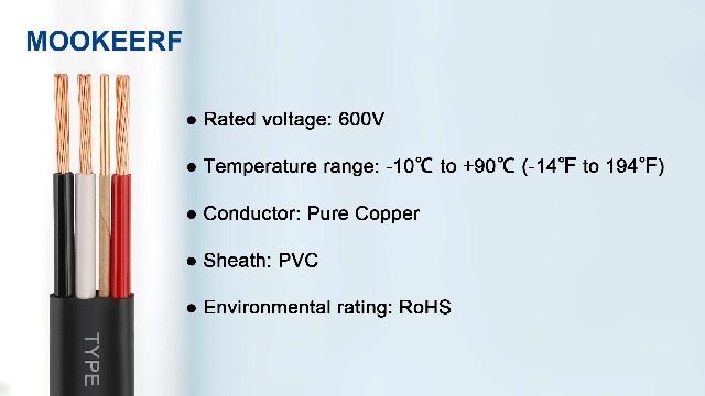 Image of 6 /3 Wire with Ground - 75FT NM-B 6 Gauge Non-Metallic Sheathed Cable 100% Pure Copper 6 AWG 3 Conductor Residential Indoor Wire for Outlets, Switches, Other Loads and Lighting Wiring Projects etc.
