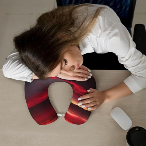 Almohada de viaje espuma viscoelástica negro tamaño estándar miniatura 7
