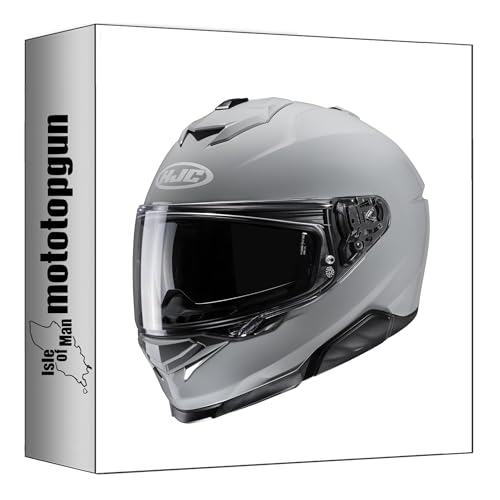 Casque intégral HJC i71 aérodynamique avec écran solaire Gris XXL