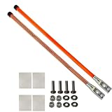 C CLINK 28' Snow Plow Markers Blade Guides Orange 3/4'' Built-in Steel Wire Stainless Steel Thickened Material Never Break Fit for Blizzard Boss SNO-Way Western Snowplows Pickup Truck SUV UTV ATV