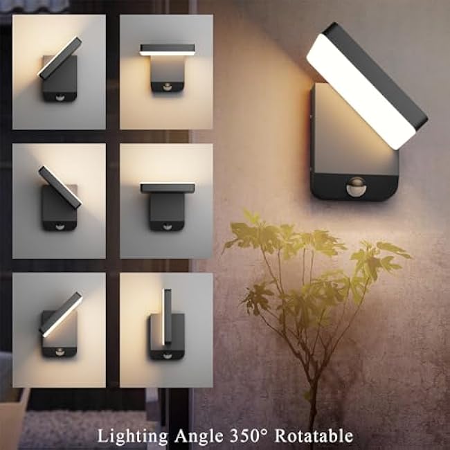 Modern Outdoor Light 24W Outdoor Wall Sconce 3000K