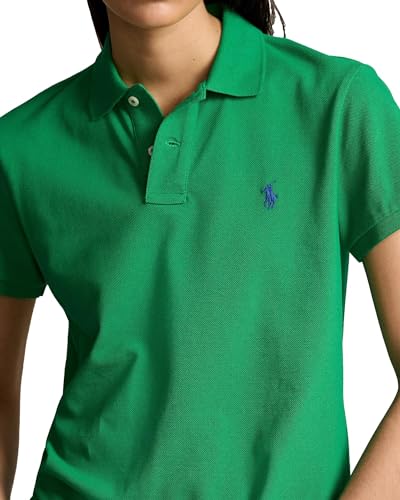 Image of Polo Ralph Lauren Women's Classic Fit Mesh Polo Shirt, BilliardGreen, Small
