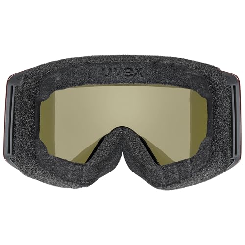 uvex provoqe FM, Gogle narciarskie unisex-dorosły, black matt/mirror platin, one size