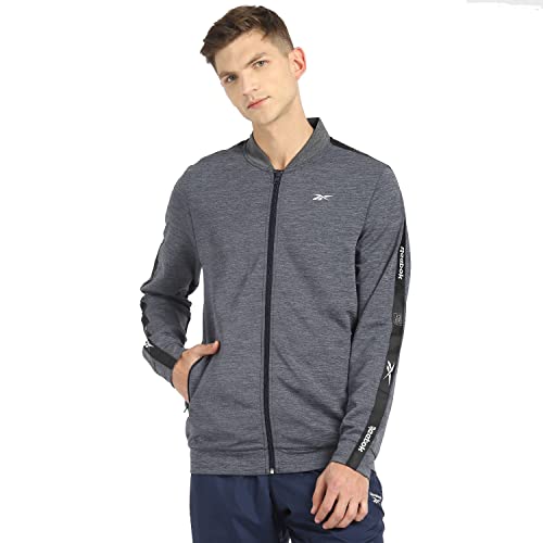 Image of Reebok Men's Solid Regular Fit Track Suit