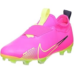 NIKE Zoom Vapor 15 Academy FG/MG, Zapatillas de fútbol, Pink Blast/Volt-Gridiron, 38 EU