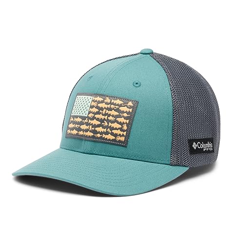 Image of Columbia Unisex PFG Fish Flag Mesh Ball Cap