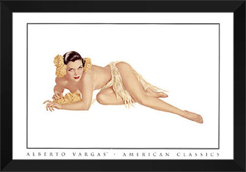 Alberto Vargas Framed Art Print 40x28 "Temptation"