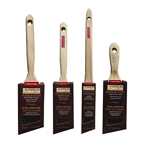 Painters Dream 42-Piece Painters Interior House Painting Tool Kit – Pro Contractor Set Incl 1’-2’ Telescoping Ext Pole, Angle Sash Brushes, No Slip Roller Frame, Roller Covers, Paint Tray And Liners #TOP6