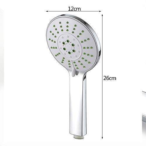 Cabezal de ducha manual alto flujo 5 modos masaje cromado L miniatura 5