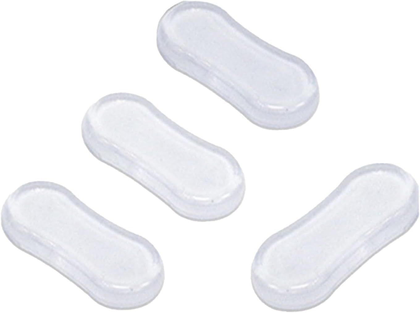 4 Pcs Transparent Toilet Seat Bumper Set, Silicone Strong Adhesive Toilet Seats Lid Bumpers, Toilet Seat Buffers, Lid Rubber Pads for, Home, Hotel and Hospital Toilets Silicone Adhesive Bumpers