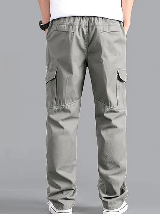 Image of FABRIPPLE Men's Olive Green Cargo Pants | Relaxed Fit Utility Trousers | Multi Pocket Casual Wear | Stylish Streetwear Bottomwear for Men
