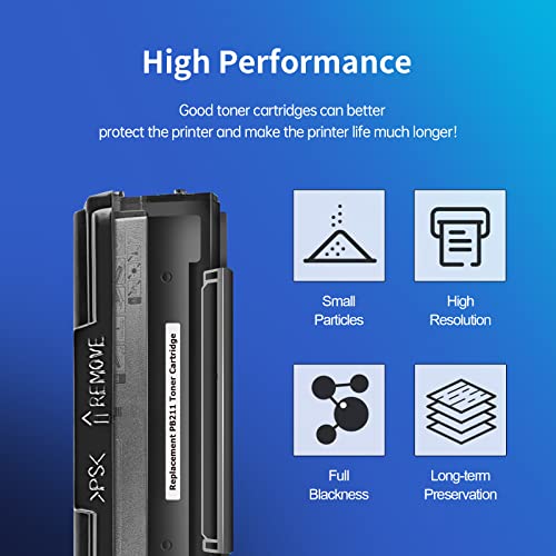 Image of Replacement for Pantum PB-211 PB-211EV Toner Cartridge Black Compatible with Pantum P2500W, P2502W, M6550NW, M6600NW, M6552NW, M6602NW
