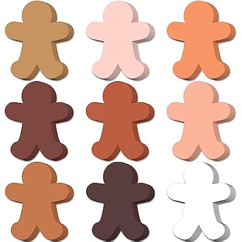 Lincia 108 Pcs Multicultural People Cutouts Cover