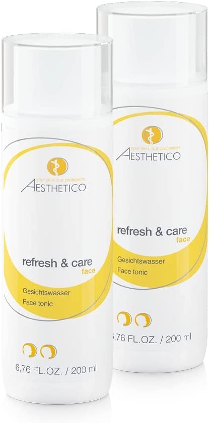 AESTHETICO refresh & care - Reinigungsfinish, Gesichtswasser f?r alle Hautbilder, k?hlt und beruhigt, st?rkt den S?ureschutzmantel 5 x 200 ml