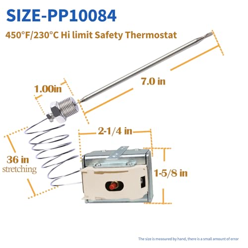 Interruptor de límite alto PP10084 para mantener el ritmo de trabajo en freidoras Pitco 3