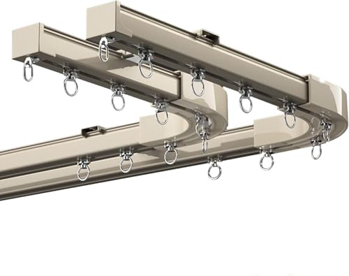 Rail de plafond ajustable tringle alu angle 90° facile à poser