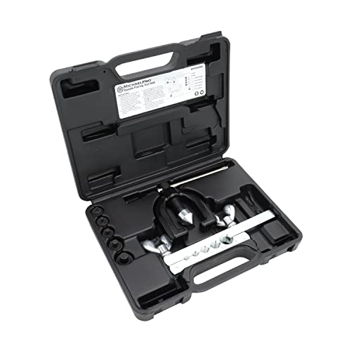 MichaelPro MP009090 Single and Double Flaring Tool Kit with Extra Adapters- Use on Aluminum, Copper, Soft Steel Brake Line and Brass Tubing