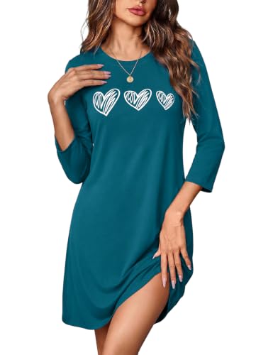 Image of Marvmys Womens Nighties Soft Women's Nightdress Navy Blue