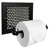 Autumn Alley Modern Farmhouse Toilet Paper Holder Wall Mounted Farmhouse Black Bathroom Decor Rustic Bathroom Accessories Black Finish and Metal Mesh Insert Add Industrial Charm