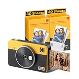 Hervorragende Fotoqualität - Der Kodak Mini Shot 2 Retro nutzt die 4Pass-Technologie, mit der Sie in nur wenigen Sekunden makellose Fotos drucken können. Da die Fotos auf Farbbandschichten gedruckt und laminiert werden, sind sie während der Lagerung vor Fingerabdrücken und Wasser geschützt, was eine lange Haltbarkeit gewährleistet.