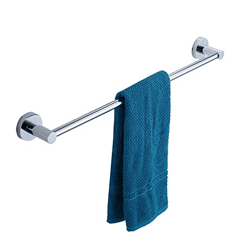 LLQAI Toallero de Acero Inoxidable de una Sola Barra, toallero Redondo, Soporte para Pared, para baño y Cocina, Acabado en Plata Pulida, 30 a 120 cm (tamaño: 40 cm)