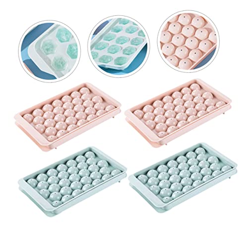 Molde para bolas de hielo con tapa NUOBESTY 4 piezas miniatura 5