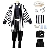 Teilwenl Snake Cosplay Costume Uniform Outfit Full Set With Snake Ornament Face Bandage Ring Halloween