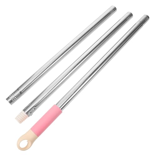 WHAMVOX Mango De Trapeador 3 Secciones 123 Cm Acero Inoxidable Ajustable Repuesto Varilla Para Trapeador Doméstico Accesorio Limpieza