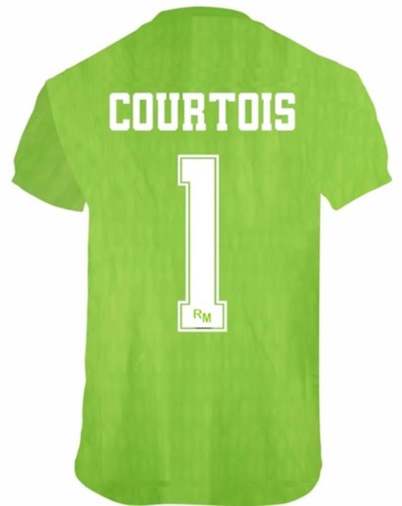 Real Madrid Camiseta Courtois 1 - Inspirada en la Primera Equipación Temporada 2023/2024 - Replica Oficial Licenciada - Adulto