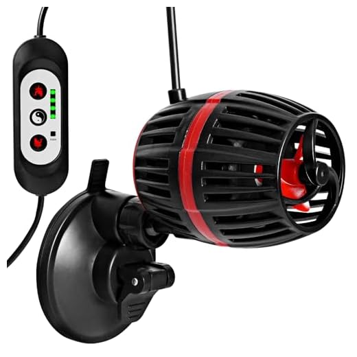 Aquarium Strömungspumpe Wavemaker, 4500-15000L/H 8W/15W/20W/25W, Strömungspumpe Aquarium, Wave Maker 360 ° Schwenkbar, für 60~150cm Süß- und Salzwasseraquarien, Strömungspumpe 4 Wave Modes