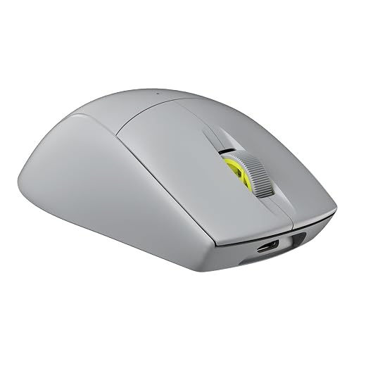 Corsair M75 AIR Wireless Ultra-Light FPS Gaming Mouse – 26,000 DPI – Ultra-Fast Input – Symmetric Shape – iCUE Compatible – PC, Mac – Light Gray