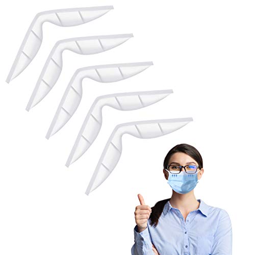 Puente nasal KKmier 5 piezas para máscara, puente nasal antivaho de silicona