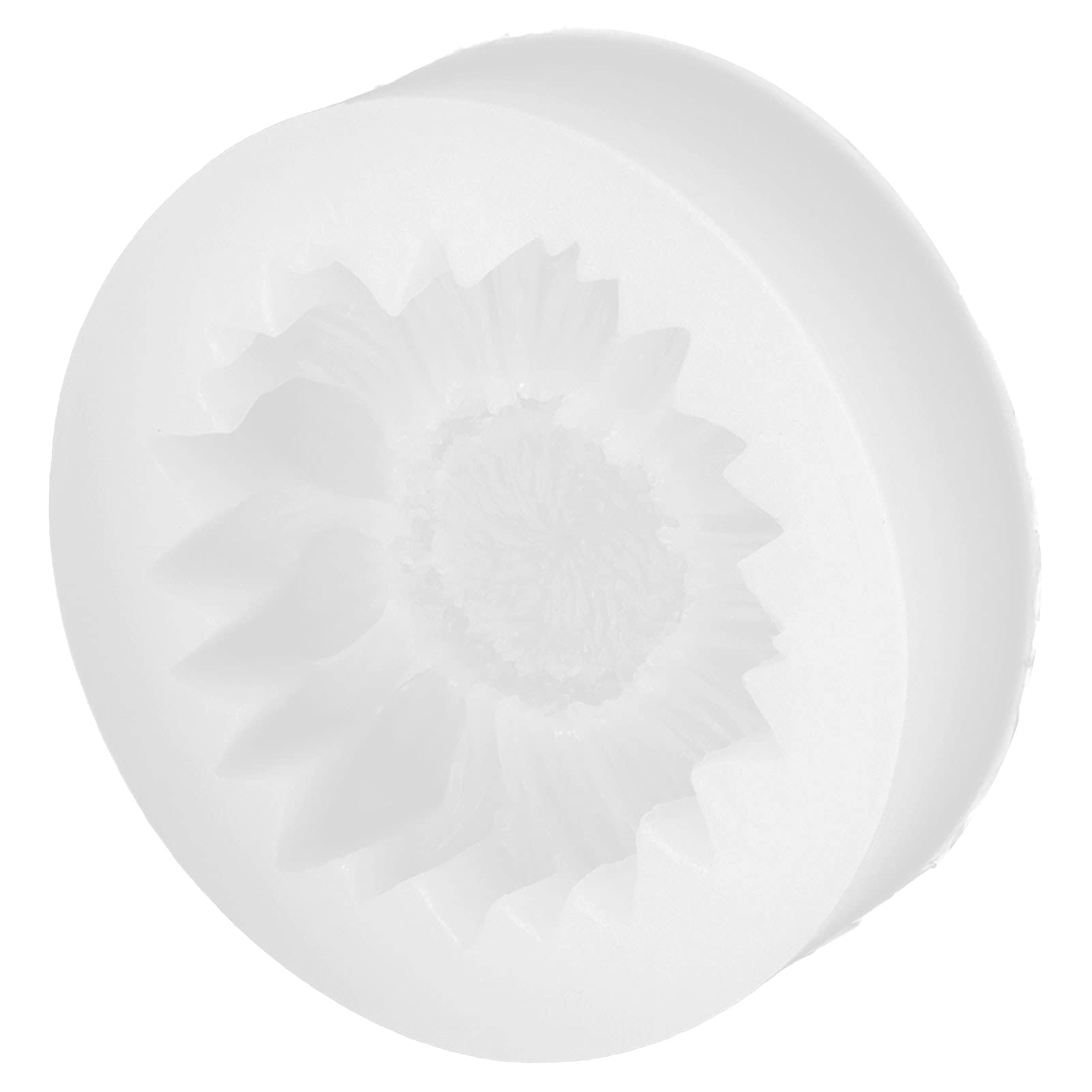 Ejoyous Forma do Słonecznika, Silikonowa Forma Kwiatowa do Kremówki i Czekolady, Biały Silikon Spożywczy, 40F 446F, Nieprzywierająca, Elastyczna na Tort na Baby Shower Cupcake Cukierki Glinka