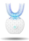 Aimery Automatic Toothbrush U Shaped Toothbrush for Adults 360° - Ultrasonic U-Automatic Toothbrushes for Teeth Whitening - Wireless Charging & LED Light - Waterproof IPX7 Certified