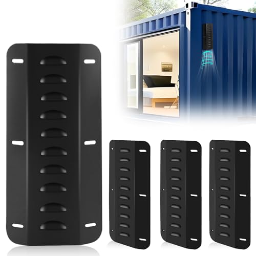 PACEWALKER Shipping Container Air Vent Kit (4 Pack) - Passive Cross Ventilation System Prevents Excessive Heat