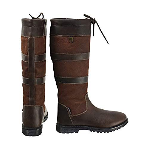 HyLAND Adults Bakewell Long Country Boots (9 US) (Dark Brown)