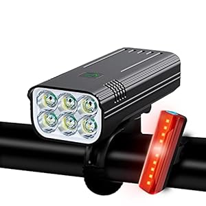 ASDASDASD 10000 Mah Fietslicht Regendicht USB Oplaadbare Led Fietslicht Super Heldere Zaklamp voor Fietsen Voor…