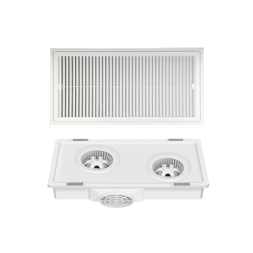 Ventilador de ventilación 30x60 extractor ultra delgado 9cm ventilador de doble motor integrado para techo cocina baño fuerte silencioso baño miniatura 1