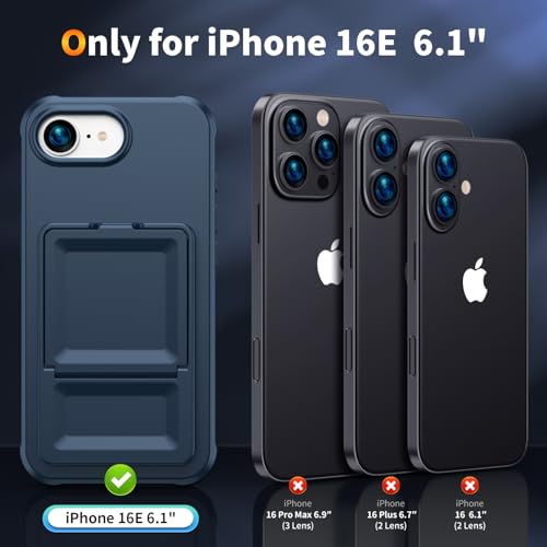 Coque iPhone 16E étui portefeuille fin résistant aux chocs