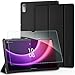 EasyAcc Case for Lenovo Tab P11 2nd Gen 11.5 Inch 2022 with Screen Protector, Ultra Thin Case with Stand Function, Auto Sleep Wake Up Function, Black