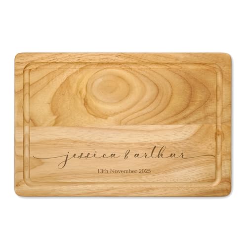 Personalised Name Engraved Small Wooden Chopping Board Cheese Board Serving Board Cutting Novelty Gift Birthday Christmas Housewarming Wedding