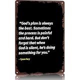 Tyson Fury quotes Metal Sign 8x12 Inch, Funny Aluminum Wall Decor, for Home Office Bedroom Living Room Yard Indoor Decor